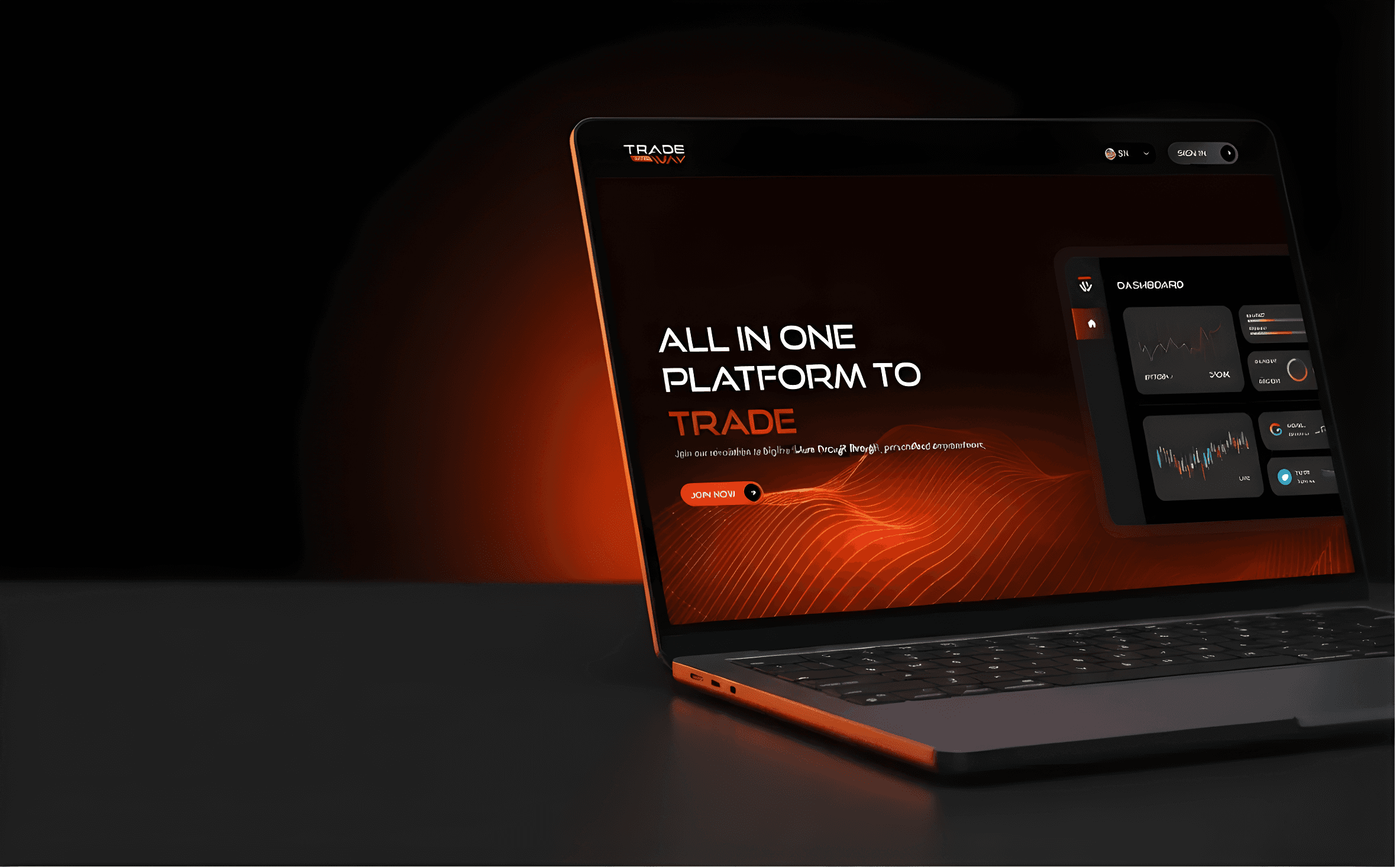 Wix website on a laptop