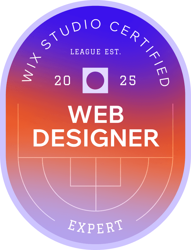 Wix Studio Certified Web Designer badge, Expert level